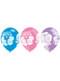 6 varied Shimmer and Shine latex balloons (28 cm)