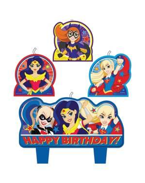 Set lilin 4 DC Super Hero Girls
