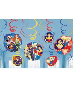 Set 12 DC Super Hero Girls menggantung dekorasi