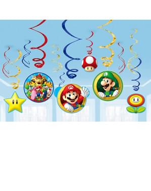 12 Super Mario Bros -riippuvaa koristetta