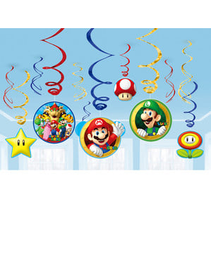 12 závesných ozdôb Super Mario Bros