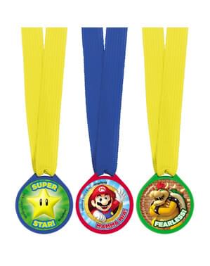 12 Super Mario Brose medalite komplekt