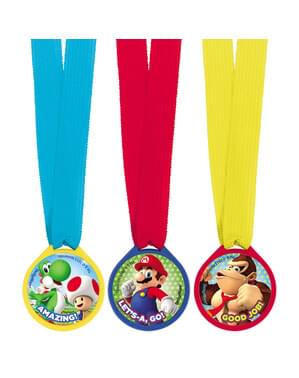 Set med 12 medaljer Super Mario Bros