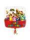 Viereckiger Super Mario Bros Figuren Luftballon