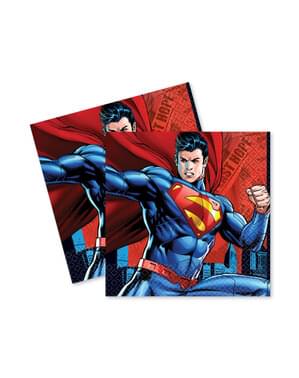 16 Serviettes en papier Superman