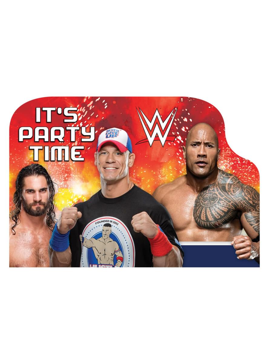 8 WWE kvietimų rinkinys