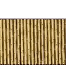 Rolo decorativo para parede havai de canas de bambu