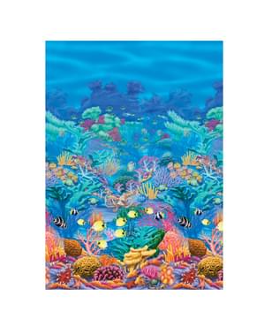 Hiasan wallpaper Hawaii dengan latar belakang laut karang