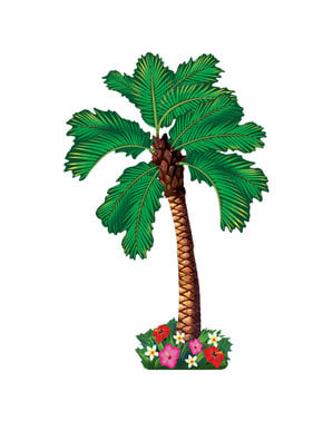 Figura decorativa para pared palmera hawai
