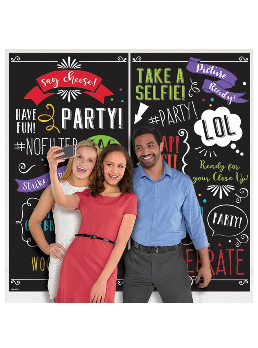 Striscione photocall happy party