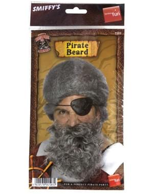 Barba da pirata grigio