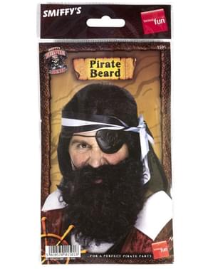 Barba de pirata negra