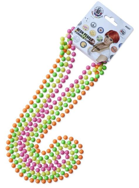 Colares de pérolas neón