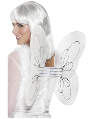 Ailes d'ange blanches avec du brillant