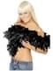 Boa noir avec plume de 80g
