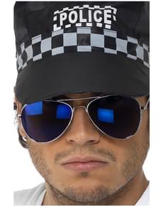 Lunettes d'aviateur bleues de miroir