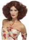Peluca afro de los 70 castaña rojiza