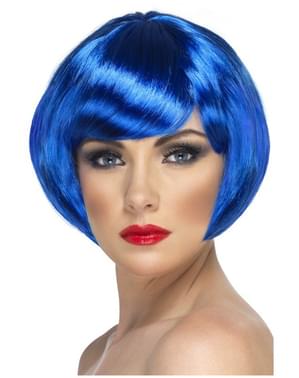 Parrucca da ragazza carina azzurra