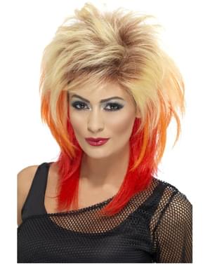 80s στυλ Rocker περούκα για τις γυναίκες