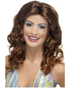 Ballkönigin Perücke Braun