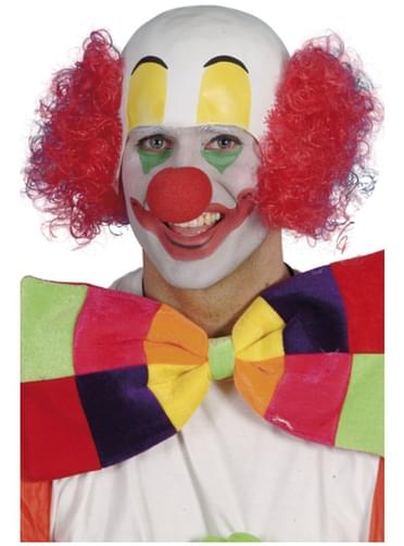 Peruca de palhaço cabeça raspada