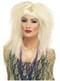 80s Style Blonde Crimped Wig for Women