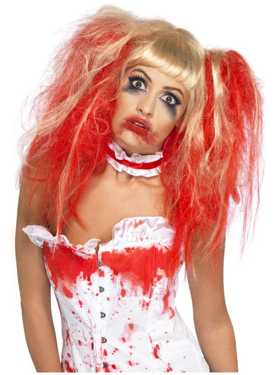 Blood Drip Blonde Wig
