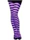 Kanak-kanak Kanak-kanak Purple dan Black Striped Tights