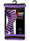 Kids Purple and Black Striped Tights