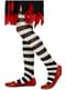 Kids Black and White Striped Tights