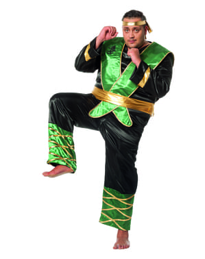 Pánský kostým ninja zelený