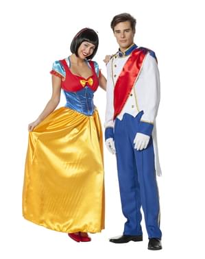 Blåt prinse kostume til mænd