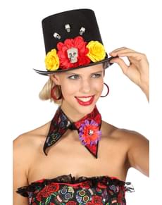 Chapéu de Dia dos Mortos para adulto