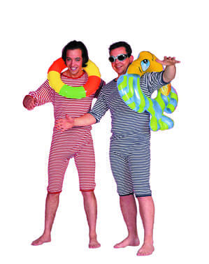 Costume de bain classique rouge adulte