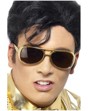 Ochelari de soare Elvis aurii