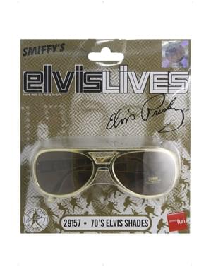 Lunettes de soleil d'Elvis dorées