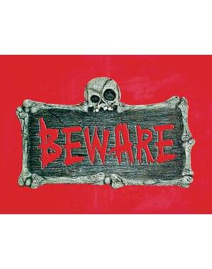 Cartaz para a parede de Beware