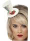 White Christmas Top Hat Headband