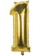 Palloncino numero 1 dorato 86 cm
