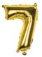 Globo número 7 dorado 36 cm