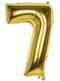 Ballon chiffre 7 doré 86 cm