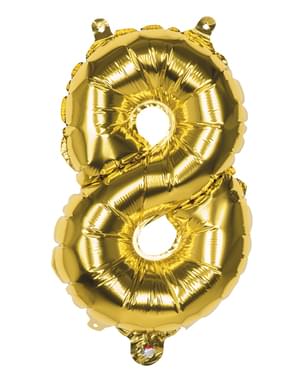 Nomor 8 balon emas 36cm
