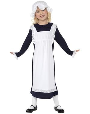 Prastas Viktorijos mergaitės vaiko kostiumas