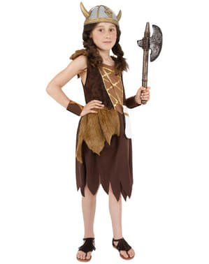 Disfraz de guerrera vikinga para niña