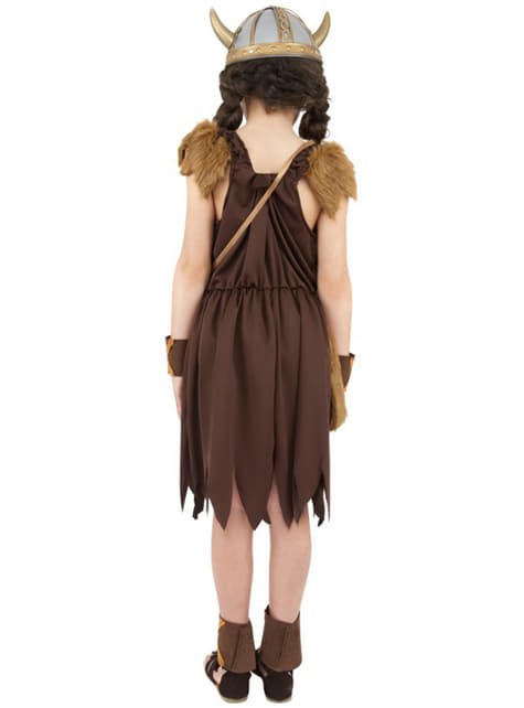 Viking Warrior Girl Kids Costume