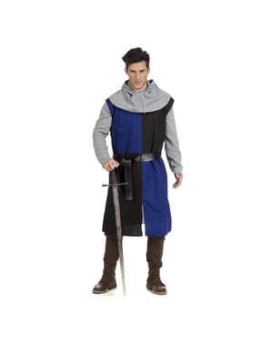 Sobreveste medieval azul para homem