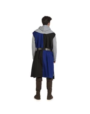 Sobreveste medieval azul para homem
