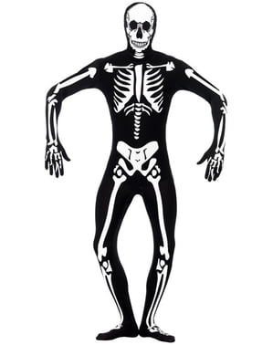 Skeleton Glow in the Dark Second Skin Costume