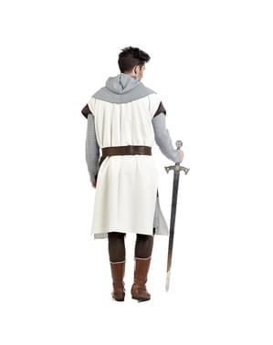 Medieval templar knight costume for men