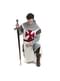 Medieval templar knight costume for men